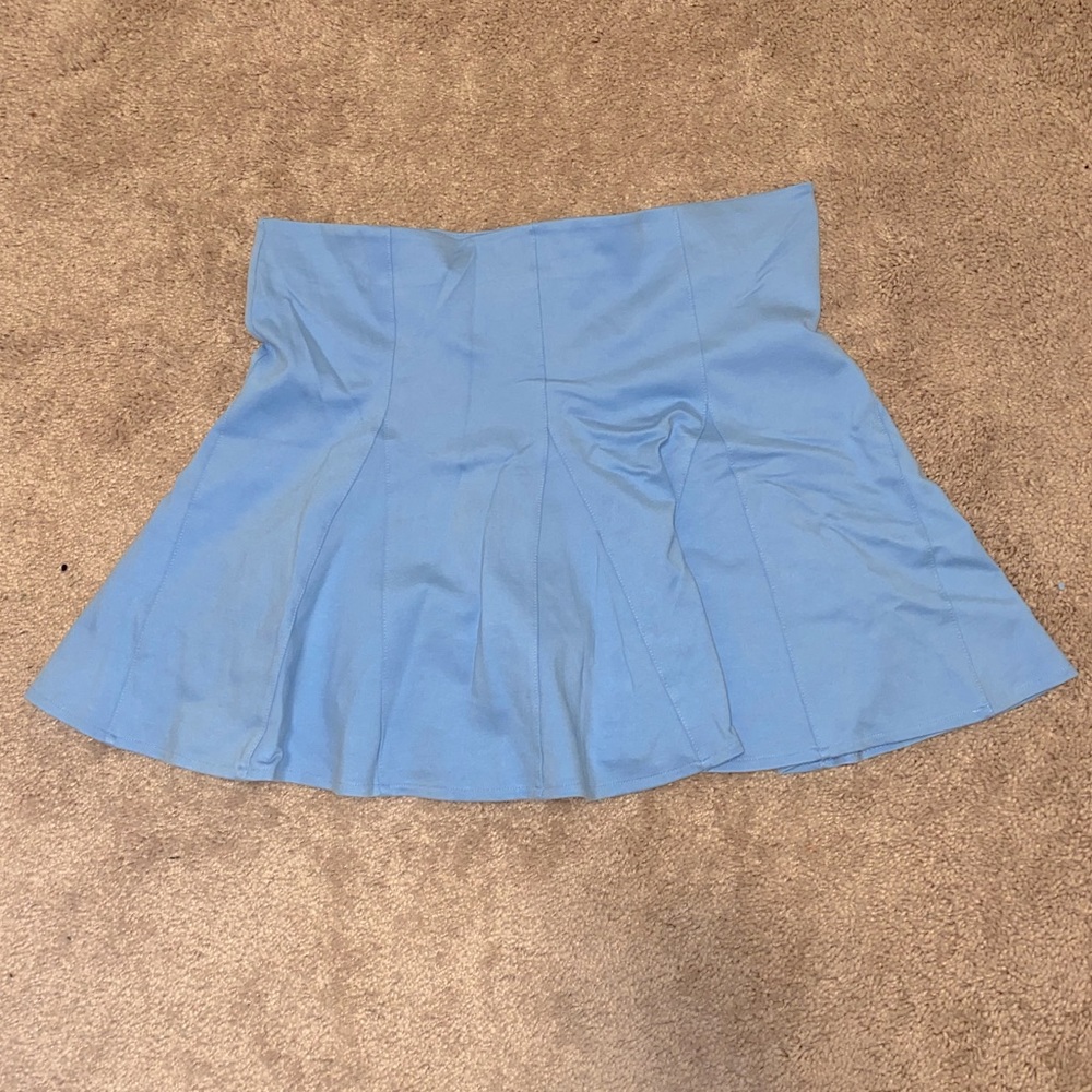 Blue Mini Skirt